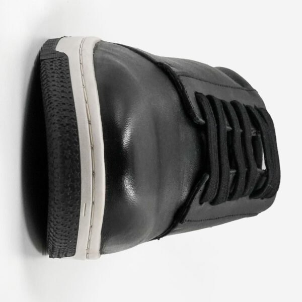 Loranci Trendy Leather Sneaker - Z 15349 - Black -F - Image 2