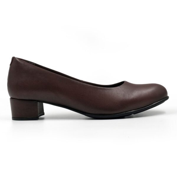 Woman Mid Heel Shoes - Z 13754 - Brown - Image 3