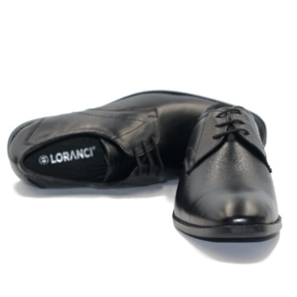 PU Lotto Black Men Formal Shoes - Image 6